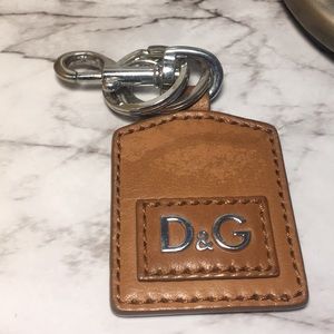 Dolce & Gabbana distressed leather multi key ring